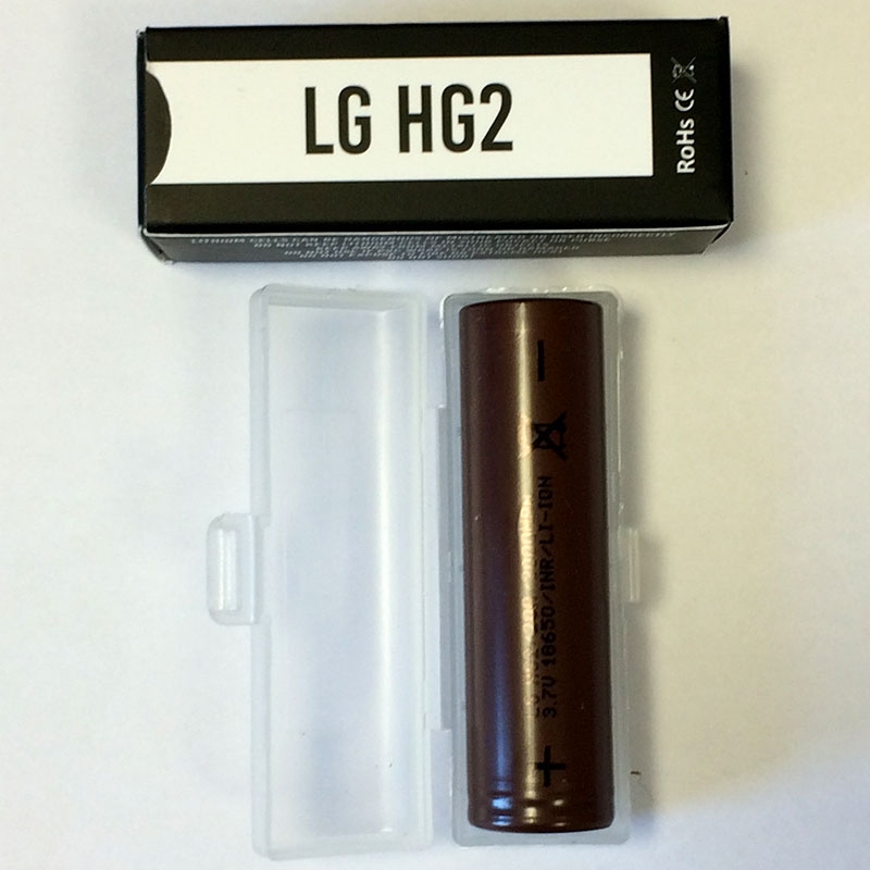 LG HG2 18650 Battery in Case